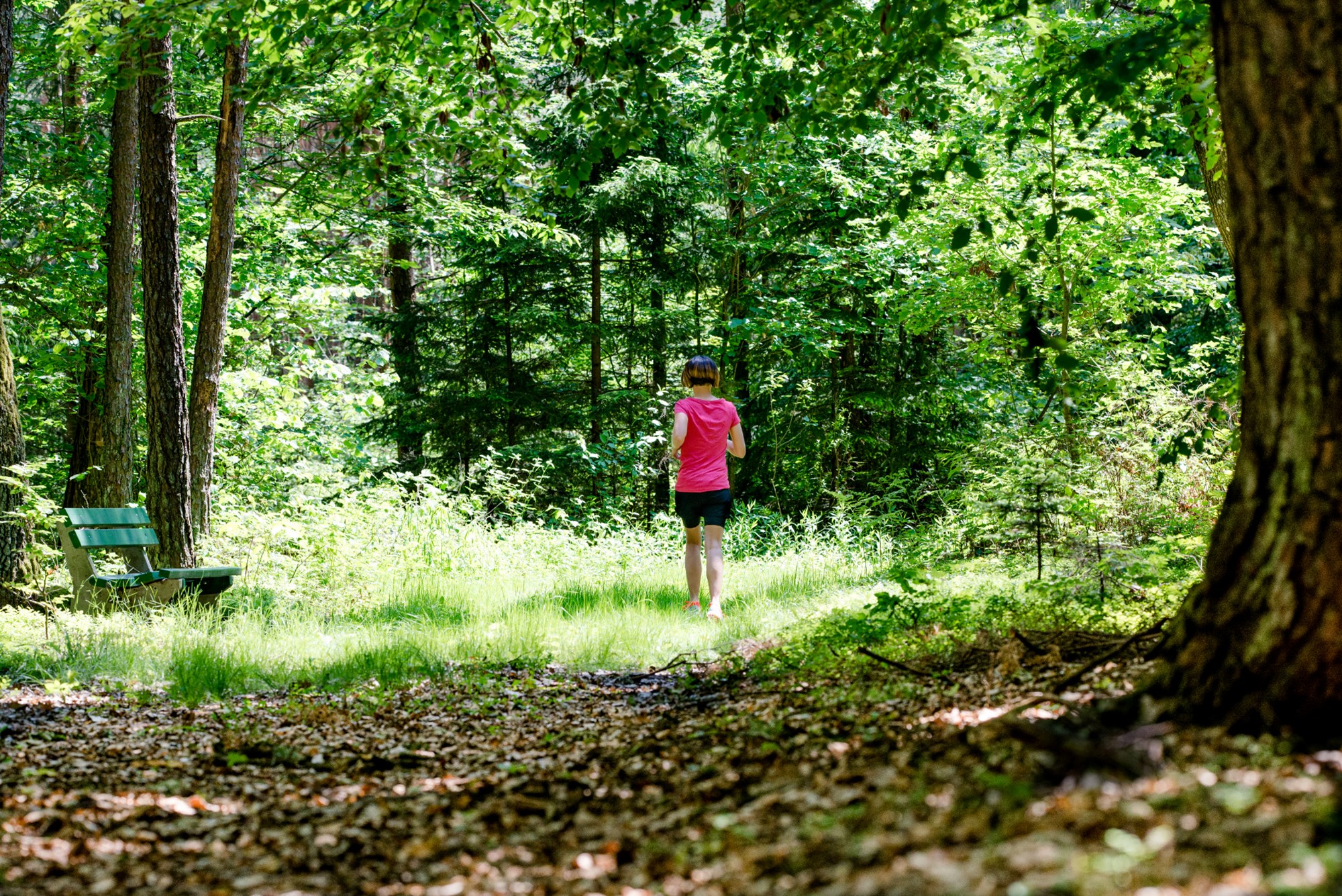 Woman in the forest