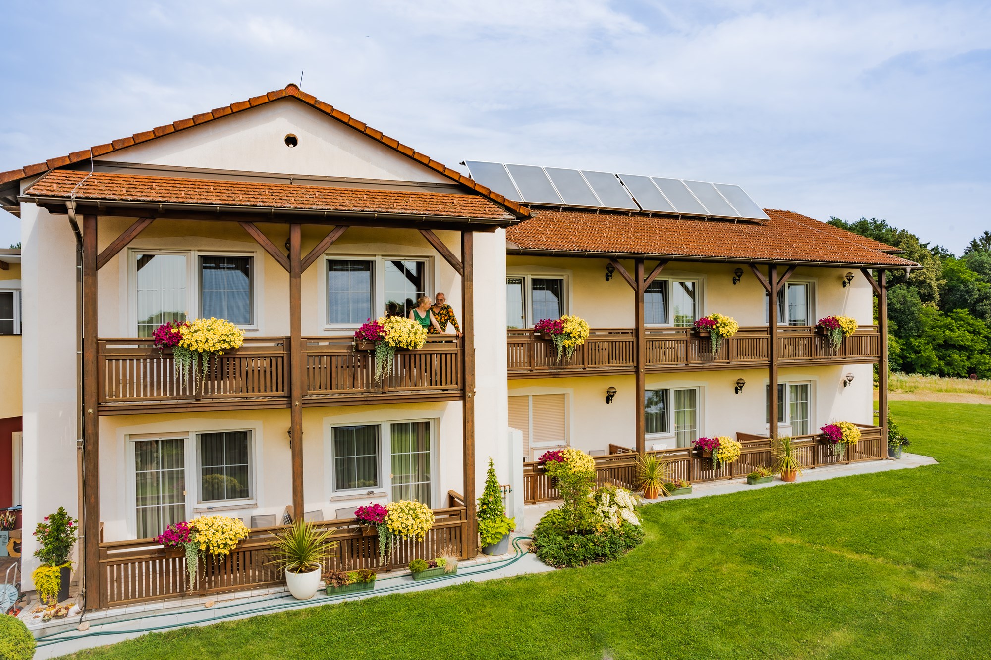 Side view of the hotel