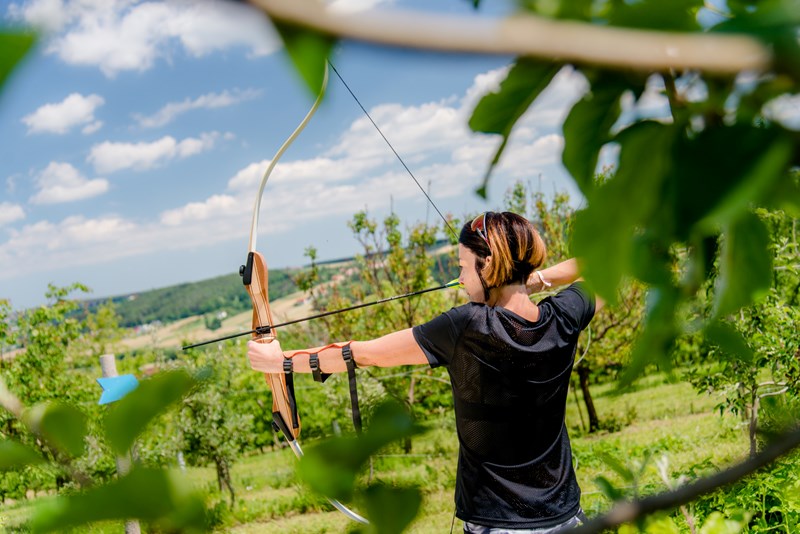 Steiermark Bogenschießen am Hügel